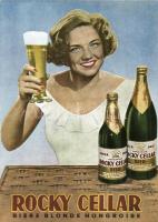 Rocky Cellar Biere Blonde Hongroise. magyar sörreklám / Hungarian beer advertisement