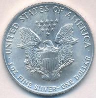 Amerikai Egyesült Államok 1991. 1$ Ag Amerikai Sas T:1-,2 kis patina  USA 1991. 1 Dollar Ag American Eagle Bullion Coin C:AU,XF small patina Krause KM# 273