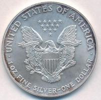 Amerikai Egyesült Államok 2001. 1$ Ag Amerikai Sas T:1-,2 kis patina  USA 2001. 1 Dollar Ag American Eagle Bullion Coin C:AU,XF small patina Krause KM# 273