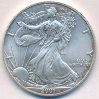 Amerikai Egyesült Államok 2001. 1$ Ag "Amerikai Sas" T:1-,2 kis patina 
USA 2001. 1 Dolla...