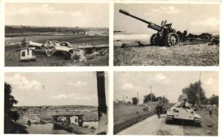 Valahol Oroszországban, Második világháborús katonai képek Kárpátaljáról, ágyúk és tankok / WWII Hungarian military pictures from Transcarpathia, cannons, tank