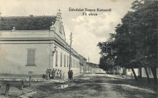 Temeskutas, Gudurica; Fő utca, Fénykép Szabonáry Károly / main street