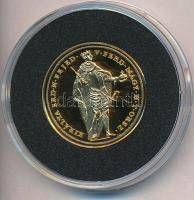 DN "Magyar aranypénzek utánveretben - V. Ferdinánd dukát" aranyozott Ag emlékérem tanúsítv...