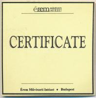 DN "Magyar aranypénzek utánveretben - V. Ferdinánd dukát" aranyozott Ag emlékérem tanúsítv...