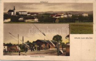 Belotín, Bölten; Mitteldorf, Haltestelle / railway station