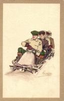 Bob sledding, Vouga & Cie. No. 22. litho s: Pellegrini