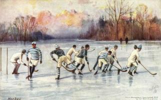 Ice Hokey, Raphael Tuck & Sons Oilette Winter Sport, Canada 7798