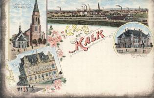 Kalk with officers casino and post office litho