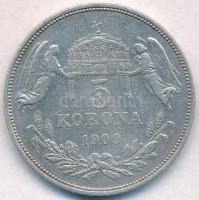 1909KB 5K Ag "Ferenc József" T:2,2- ph., karc 
Adamo K7