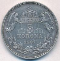 1907KB 5K Ag "Ferenc József" T:2,2- ph., karc 
Adamo K7