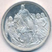 1896KB 5K Ag "Az ezeréves Magyarország emlékére" U.P. jelzéssel (24,06g/36mm) T:1-(PP) ph. Adamo KE12
