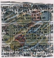 Írország 2002. 1c (3x) + 2c + 5c (2x) + 10c (4x) + 20c (4x) + 50c (2x) + 1E (2x) + 2E "Euro Starter Pack" csomagolásban T:BU Ireland 2002. 1 Cent (3x) + 2 Cent + 5 Cent (2x) + 10 Cent (4x) + 20 Cent (4x) + 50 Cent (2x) 1 Euro (2x) + 2 Euro in "Euro Starter Pack" foil C:BU