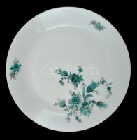 Kahla süteményes készlet: 6 db tányér + 1 db kínáló tál, matricás, jelzettek, d: 16,5 ill. 28 cm