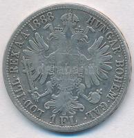 Ausztria 1888. 1Fl Ag "Ferenc József" T:2-,3 
Austria 1888. 1 Florin Ag "Franz Josep...