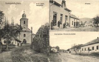 Somoskőújfalu, Római katolikus templom, Fő utca, Neumann üzlete, Községháza