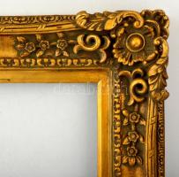 Blondel képkeret, kis hibával, belső: 50×40 cm, külső:71×61 cm