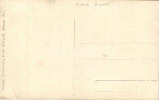 SMS Árpád, a K.u.K. haditengerészet Habsburg-osztályú csatahajója zászlódíszben / K.u.K. Kriegsmarin...