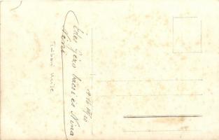 1916 Osztrák-magyar hadihajó fedélzetére épített oltár tábori miséhez az ágyú mellett / K.u.K. Krieg...