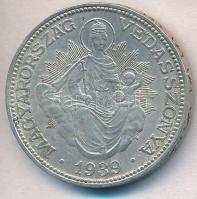 1939. 2P Ag "Madonna" T:1-,2 
Adamo P7