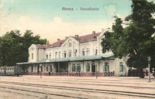 Alvinc, Vintu de Jos; vasútállomás. Izrael Salamon kiadása / railway station (EK)