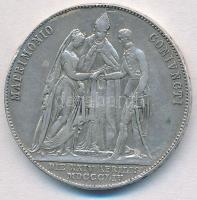 Ausztria 1854A 1G Ag "Ferenc József és Erzsébet házasságkötése" (12,85g) T:2- 
Austria 18...