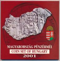 2001. 1Ft-100Ft (7xklf) forgalmi sor dísztokban, "Magyarország pénzérméi" sorozat T:PP Adamo FO34