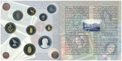 1997. 50f-200Ft (10xklf) forgalmi sor, benne 200Ft Ag "Deák", karton díszcsomagolásban T:P...