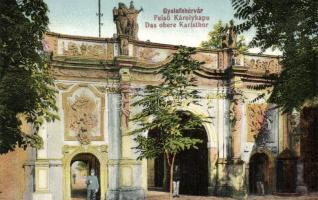 Gyulafehérvár, Karlsburg, Alba Iulia; Felső Károly kapu / Das obere Karlsthor / gate