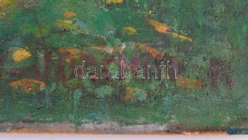 Joachim Ferenc (1882-1964): Arborétum. Olaj, karton, jelzett, 60×80 cm