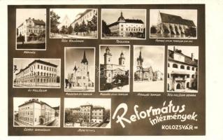 Kolozsvár, Cluj; Református intézmények, templomok, iskolák / Calvinist institutions, schools, churches
