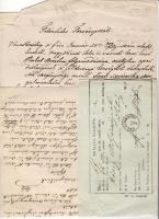 1864-1867. 2 db feladóvevény okmányra ragasztva