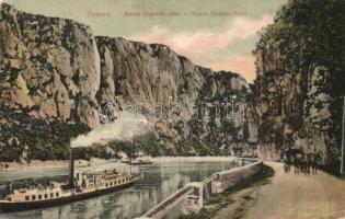 Orsova, Kazán-Dubovai rész, gőzhajó / gorge, steamship