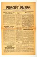 1956 A Magyar Függetlenség, a magyar nemzeti forradalom bizottmányi lapja október 31-diki száma, benne a forradalom híreivel