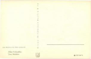 Zwei Mädchen. Im frühling des Lebens / Ursus-Bildkunst Berlin N. 58. s: Oskar Kokoschka