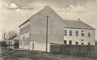 Nádasfő, Rarbok, Rohrbach, Rohozník; Skola a fára / iskola és plébánia / school and parish (EK)