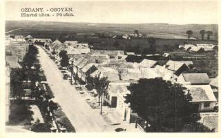 Osgyán, Ozdany; Hlavná ulica / Fő utca, Mészáros Géza kiadása / main street (EK)