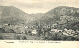 Verespatak, Rosia Montana; Aranybányák a Nagykirnik, Kiskirnik és Csetátye-hegyben / gild mines (EK)
