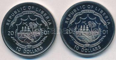 Libéria 2001. 10$ "Szabadság pillanatai - Spartacus felkelés i.e. 73-71" multicolor + 10$ ...