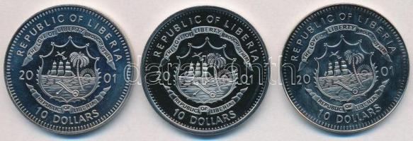 Libéria 2001. 10$ "Szabadság pillanatai - Ülő Bika 1876" multicolor + 10$ "Szabadság ...