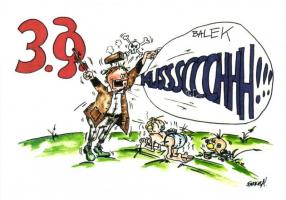 Balek Tízparancsolat. NYME EMK Erdészeti Múzeum - 10 darabos modern humoros grafikai motívumlap, Far...