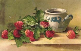 60 db főleg RÉGI gyümölcsös csendélet művészlap / 60 mostly pre-1945 fruit still life art postcard