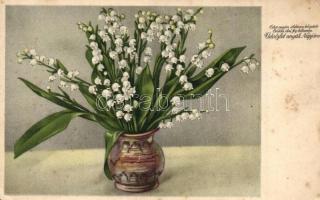 41 db VEGYES virágos művész motívumlap, pár lithoval / 41 mixed flowers art motive postcard