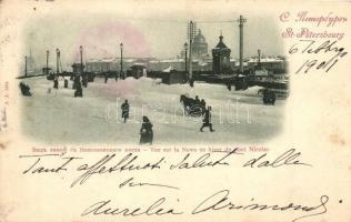 Saint Petersburg - 2 pre-1902 postcards, one litho