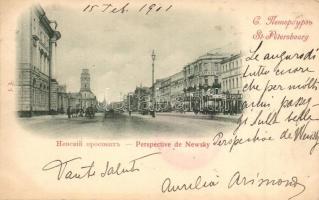 Saint Petersburg - 3 pre-1902 postcards, two litho