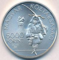 2011. 5000Ft Ag "A mohácsi busójárás" tanúsítvánnyal T:BU 
Adamo EM237