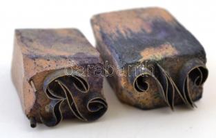 cca 1880-1910 A Wekerle-család különféle pecsétnyomói illetve bélyegzői, köztük Wekerle László  (184...