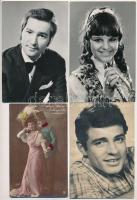 22 db MODERN motívumlap, színészek és énekesek; ebből 14 db az 'Arcképek - Magyar színészet...