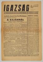 1956 Az Igazság, a Forradalmi Magyar Honvédség és Ifjúság Lapja október 30-diki száma, benne a forradalom híreivel