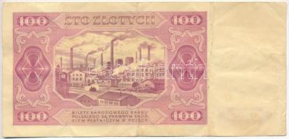 Lengyelország 1948. 100Zl T:III
Poland 1948. 100 Zlotych C:F
