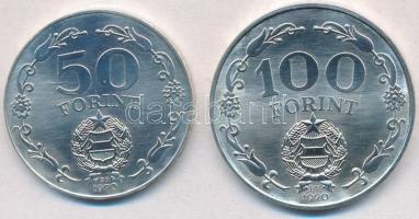 1970. 50Ft Ag + 100Ft Ag "Felszabadulás" pár T:BU
Adamo EM36, EM37
